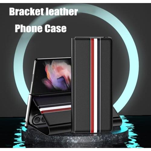 Wallet Card Slot Holder Leather Cover For Samsung Galaxy Z Fold 3 5G Case Camera protection Shockproof Phone Case Coque Fundas
