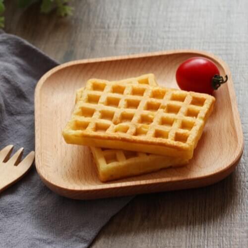 Wooden Dish Dishware Dessert Plate Round Square Bread Dish Plate Snack Fruit Tray Dinner Plate Storage Kitchen Supplies Japanese