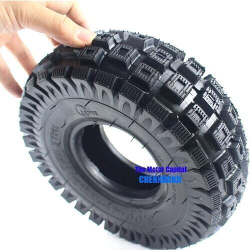 Good quality 3.00-4 Scooter tyre with inner tube Mini ATV wheel tyre For Front Rear Wheel Tires Off Road pattern Wheel Tires
