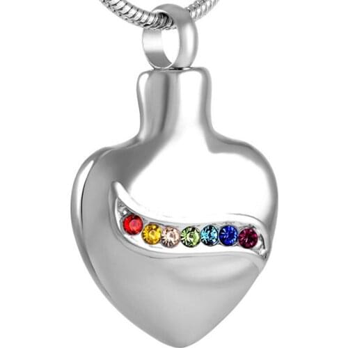 Skillfully manufacture Ash Holder crystal necklace Pet Dogs Cats Memorial Cremation Jewelry Pendant For Ashes Funeral Casket