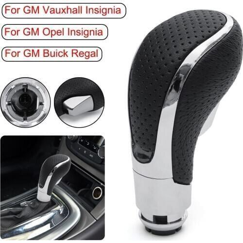 PU Leather Car Gear Shift Shifter Lever Knob for GM/Buick Regal/Opel Insignia/Vauxhall Insignia PU Leather Accessories