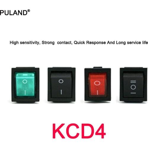 KCD4 Rocker Switch ON-OFF/ON 2/3 Position 4PIN / 6PIN Electrical equipment With Light Power Switch Switch 16A 250V/20A 125VAC