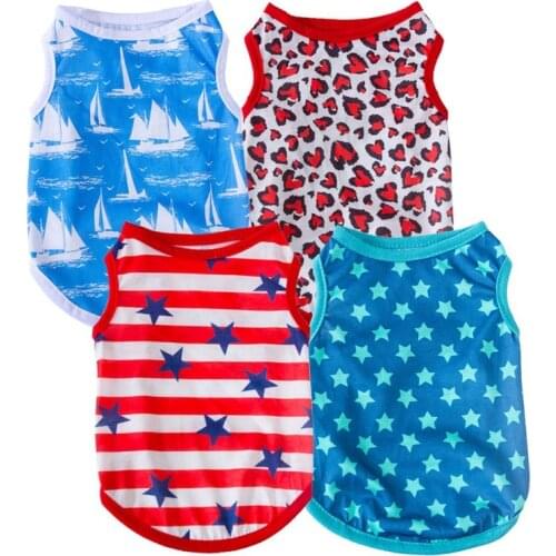 Summer Pets Clothes for Small Dog Clothes for Pet Puppy Chihuahua Dog Coat Jacket Pet Cats Vest Cool T shirt