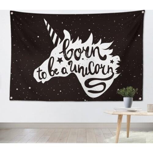 LOUN TO BE AUNECOR cartoon cosmic hang cloth hanging flag bar studio tide shop home wall decoration background