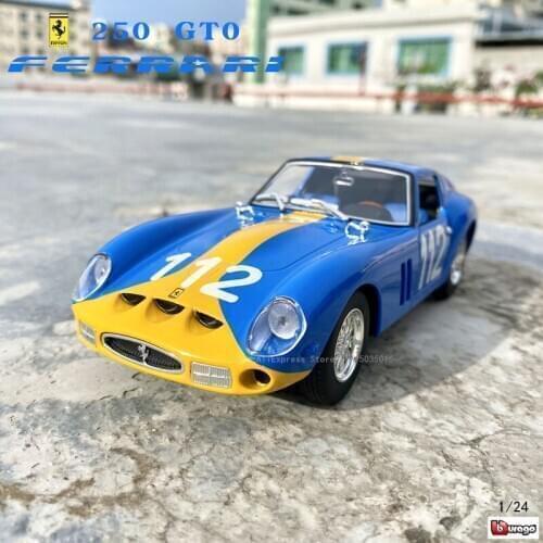 Bburago 1:24 Ferrari 250 GTO Car Model Die-casting Metal Model Children Toy Boyfriend Gift Simulated Alloy Car Collection