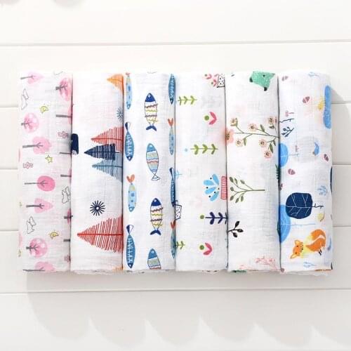 Muslin Swaddle Cotton Baby Blanket Soft Bath Towel Infant Bebe Swaddle Wrap stroller Baby Bed Accessories Baby Blankets Newborn