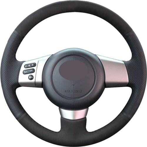 Car Steering Wheel Cover Wrap Suede Cow Leather Carbon Fiber For Toyota FJ Cruiser 2006 2007 2008 2009 2010 2011 2012 2013 2014