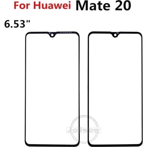6.53" For Huawei Mate 20 touch panel Front Outer Glass Lens Cover Touch Panel Screen For Huawei Mate20 glass replacement