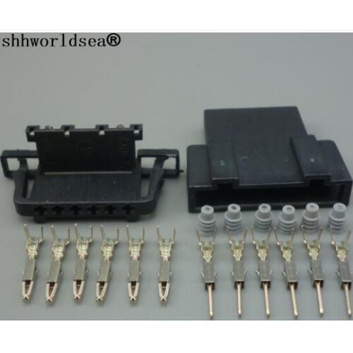 Shhworldsea 6 pin 1.5mm auto pulg for VW Polo Golf Audi Skoda Fabia Electronic Accelerator Pedal Connector 3B0972706 3B0 972 706