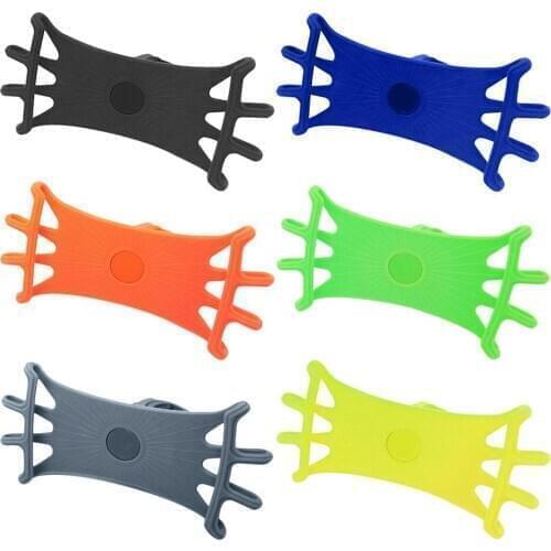 Universal Bicycle Phone Holder Silicone Adjustable Anti-shock Phone Mount Bracket Bike Handlebar Stand Cycling Equipment