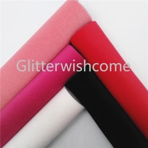 Glitterwishcome 21X29CM A4 Size Velvet Fabric Sheets for Bows, GM646A