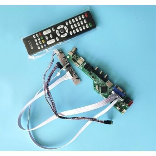 WLED LCD VGA+USB+AV 40-Pin screen drive control board kit monitor fit BT140GW01/BT140GW02/BT140GW03/BT140GW04 1366*768 LVDS