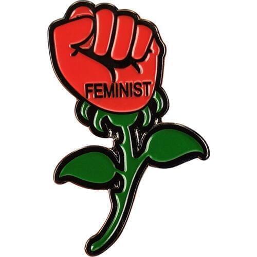Feminist Pin The Future Is Female Badge Girl Power Women Ladies Brooch
