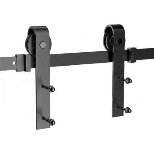 1 Set Door Slide Damper Soft Close Slides For Mechanism Furniture Remission Accessories Sliding Rail Barn Wood Door HWC