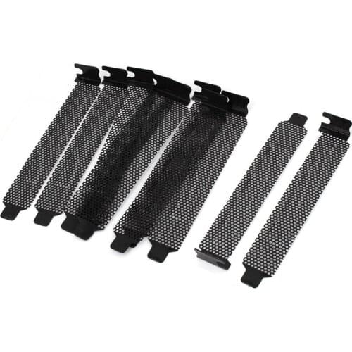 10 Pcs Hard Steel Dust Filter Blanking Plate PCI Slot Cover w Screws