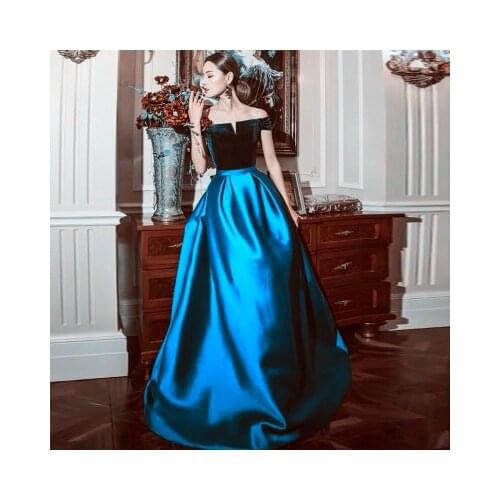 100% real photo fairy peacock blue/green opera stage/ princess medieval dress Renaissance cosplay Victoria Antoinette/Belle Ball