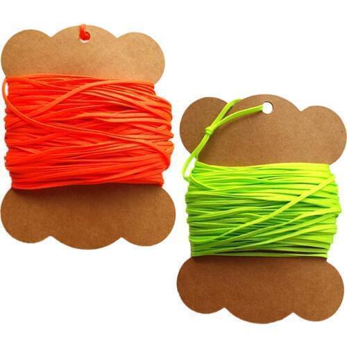 2mm Hgh Strength Flat Line Lightweight Dive Spool Finger Reel Line 15M/30M/50M for Scuba Diving Tools Fluorescent Orange/Green