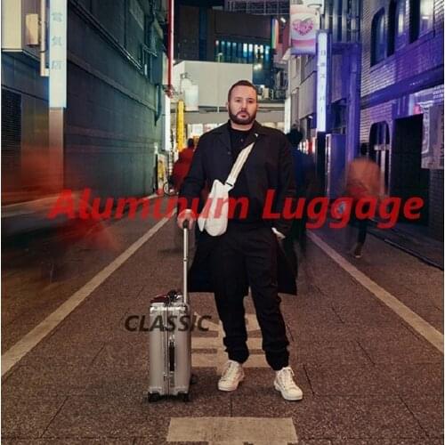 20"26"30 Inch Aluminum Travel Suitcase Luxury Brand Trolley Case Cabin Luggage On Wheels