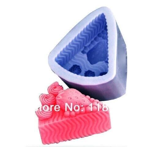 2014 popular handmade silicone soap mold/fondant mold / cake sandwich shaped soap mold