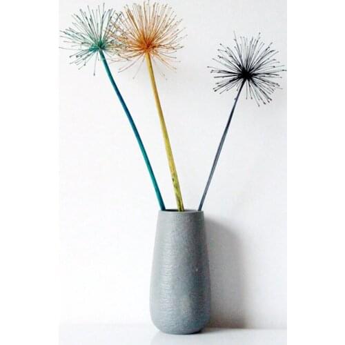 50cm Dandelion Natural Dried Flower In Vase Decoration Nodic Home Design,Indoor Artificial Plant Table Decor Accessories Crafts