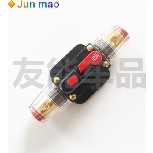 100A 50A 60A 80A 150A 12V Car Truck Audio Amplifier Circuit Breaker Fuse Holder AGU Style Stereo Amplifier Refit Fuse Adapter