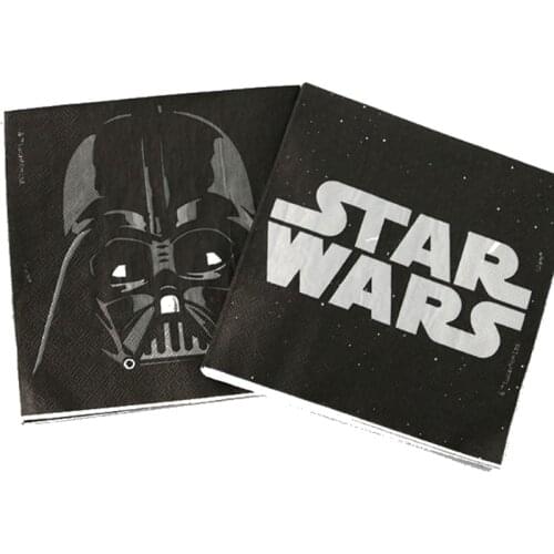 20pcs/lot Star Wars Paper Towels Birthday Holiday Favor Party Decoration Disposable Napkin Supplies