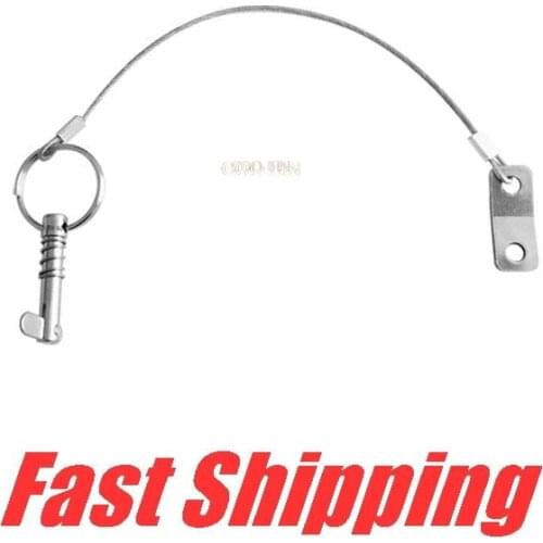 Stainless Steel Quick Release Pin with Lanyard 1/4 inch for Boat top deck Hinge Fitting Yacht marine hardware Accessories
