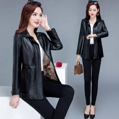 CAN XIN LCY Womens Fashion Leather Jackets