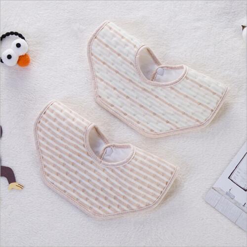 Cute Bibs Infant Burp Cloths Cartoon Saliva Towel Baby Eating Accessory Soft Baby Stuff 2Pcs Baby Babador Feeding Smocks