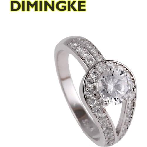 Кольца с фианитами для женщин DIMINGKE China At AliExpress