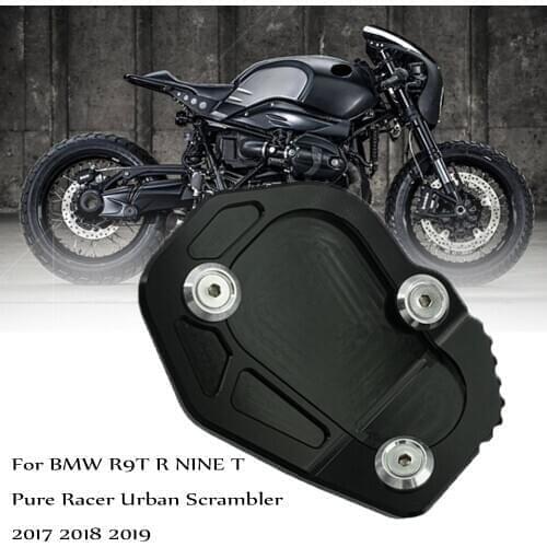 For BMW R NINE 9T T R9T Pure Racer Scrambler Urban GS 17-19 Motorcycle Side Kickstand Stand Extension Plate Side Stand Enlarger