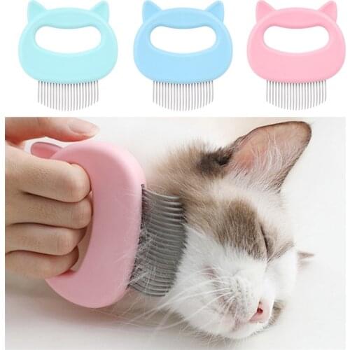 Pet Cat Dog Massage Combs Grooming ABS Hair Brush Hair Removal Pet Shell Needle Comb Animal Cleaning Comb Pet Supplies