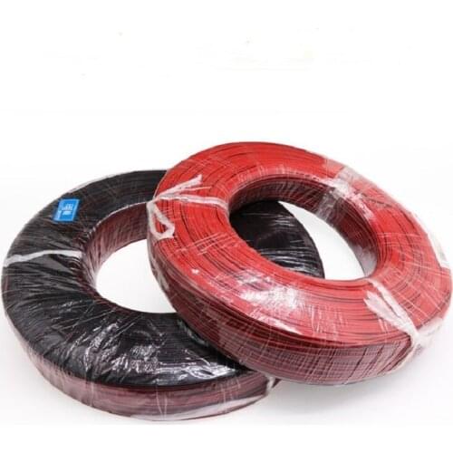 18AWG UL2468 PVC Insulated Tinned Copper Cable 2 Pin Red Black Wires-3/5/10/20Meters