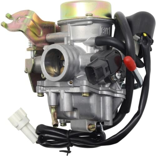 CVK24 24.5mm Carb Motorcycle Carburetor Electronic Choke GY6 100 125 150CC Scooter ATV Quads Buggy Replace Keihin