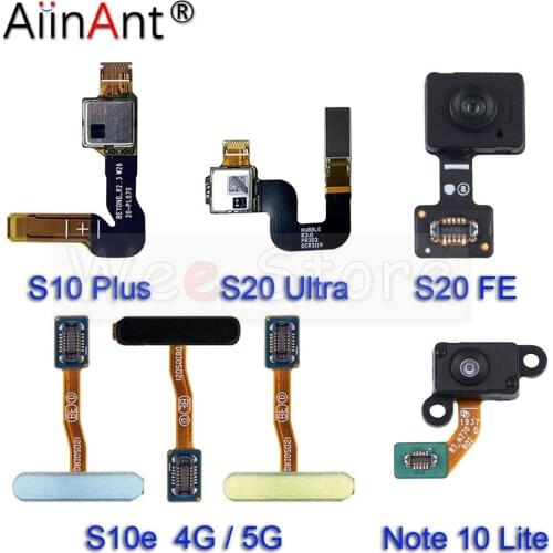 Back Home Button Touch ID Key Fingerprint Sensor Flex Cable For Samsung Galaxy S10 S20 Plus + Ultra S10E FE G973F G970F G975F