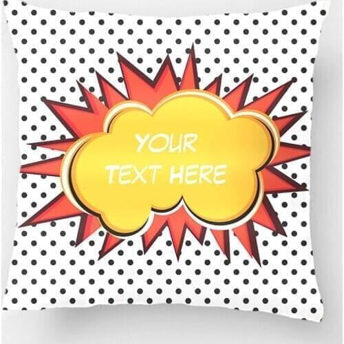 Comic Explosion Pillow Wedding Decorative Cushion Cover Pillow Case Customize Gift By Lvsure For Car Sofa Seat Pillowcase