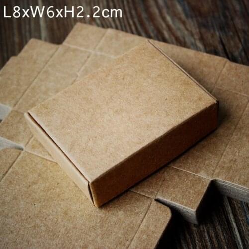 Brown Kraft Paper Collection Box Handmade DIY Soap Business Card Gift Party Wedding Boxes 30pcs/lot