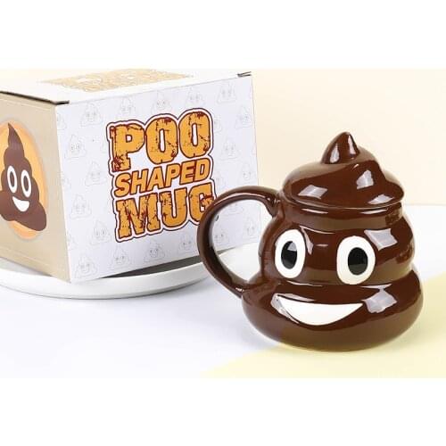 Creative cute stool ceramic cup funny papa whole person graduation gift mark cup