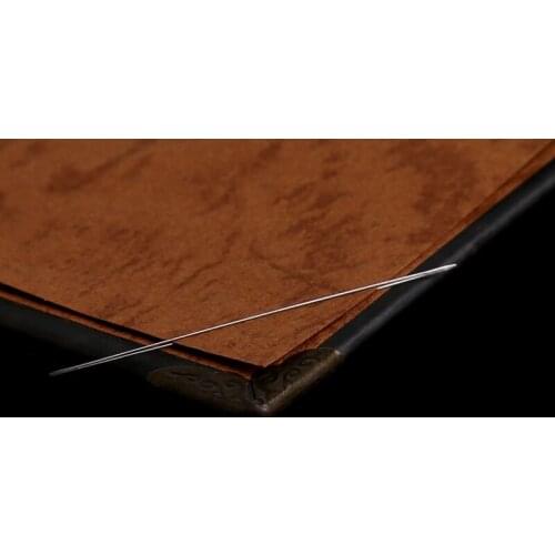 L93F 10 Pcs Big Eye Curved Beading Threading Needle DIY Bracelet Jewelry String 5.5cm