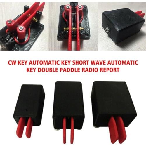 New 1Pcs Strong Magnetic Version CW Key Automatic Key Short Wave Automatic Key Double Paddle Radio Report Morse Code Transmitter
