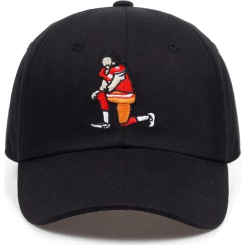 2018 New Football player Embroidery Dad Hat men women Adjustable Hip Hop Baseball Cap wholesale