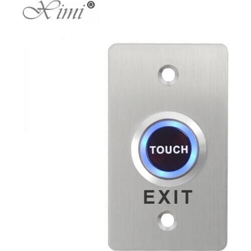 New 304 Stainless Steel 1.8 Thickness Metal Door Push Exit Switch Access Control Touch Exit Button