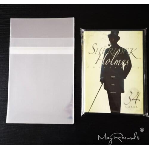 New Brand 20 Clear Dust-proof Resealable Protective Outer Sleeves for DVD Blu-ray Disc