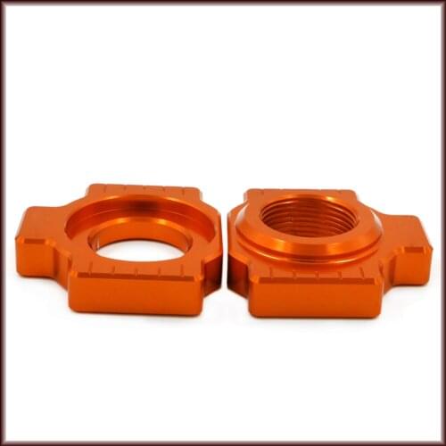 For KTM 790DUKE 790 DUKE 2018 Chain Adjuster Regulator Swingarm Slider Motorcycle Accessories Orange With Logo