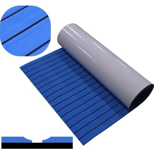 900*2400mm Self-Adhesive EVA Foam Decking Flooring Sheet Yacht Marine SUP Paddle Board Boat Pads Mat Accessories Blue