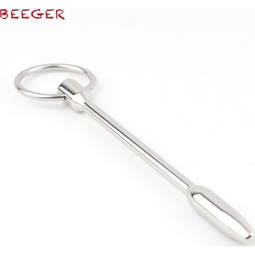 BEEGER TeeBee Penis Plug, Teardrop Bullet Entry Point with Glans Ring
