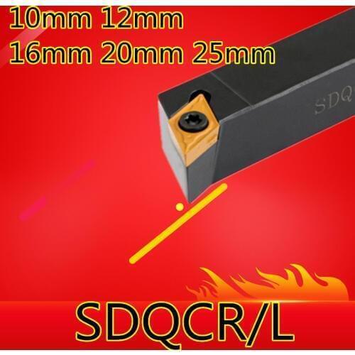 Angle 107.5 SDQCR1010H07 SDQCR1212H07 SDQCR1212H11 SDQCR1616H11 SDQCR2020K11 SDQCR2525M11 SDQCL The Right/Left CNC Turning tools