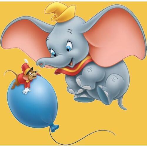 7x5ft Yellow Wall Cartoon Elephant Balloons Circus Custom Photo Background Backdrop Vinyl 220cm X 150cm