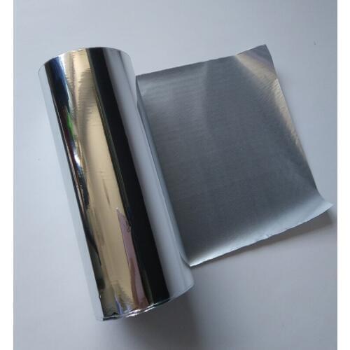 Bright silver Hot stamping foil hot press on paper cards or plastic meterials heat stamping film transfer film