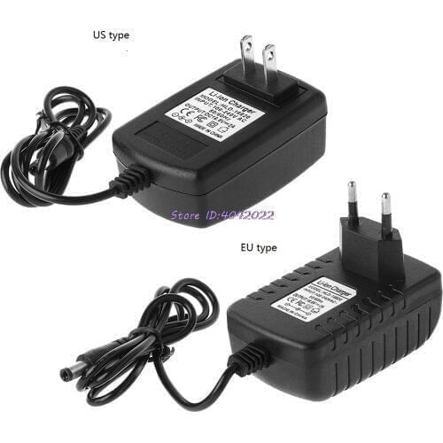 EU/US Plug 4S 16.8V 2A AC Charger For 18650 Lithium Battery 14.4V 4 Series Lithium Li-Ion Battery Wall Charger 110V-245V